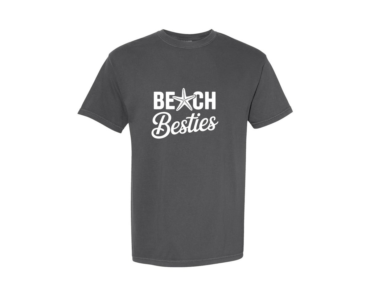 brand:Comfort Colors|color:Pepper|Beach Besties Girls Trip Graphic T-Shirt