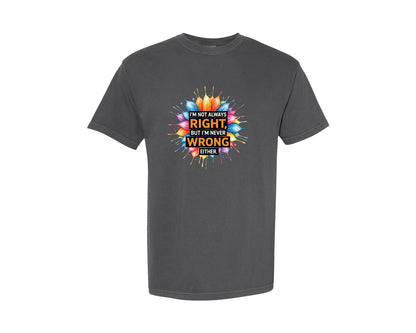 brand:Comfort Colors|color:Pepper|Funny Sarcastic 18 Graphic T-Shirt