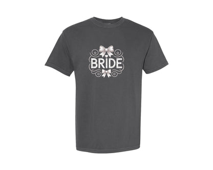 brand:Comfort Colors|color:Pepper|Bride Vibes Retro Wedding Design Graphic T-Shirt