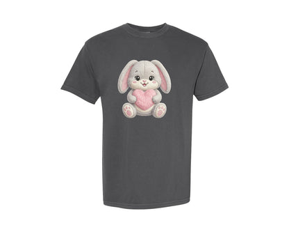 brand:Comfort Colors|color:Pepper|Faux Fur Valentine Graphic T-Shirt