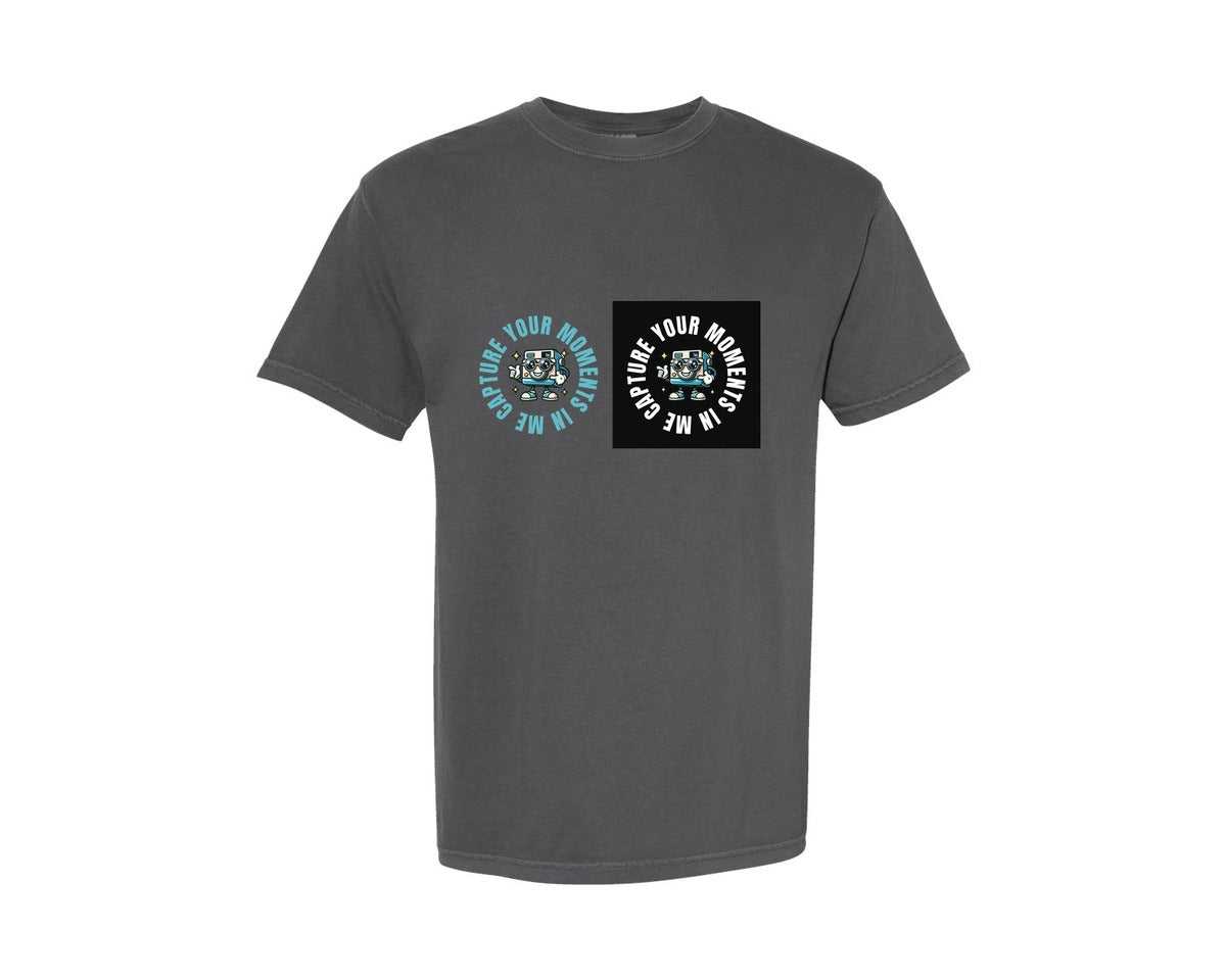 brand:Comfort Colors|color:Pepper|Capture Your Moments Camera Design Graphic T-Shirt