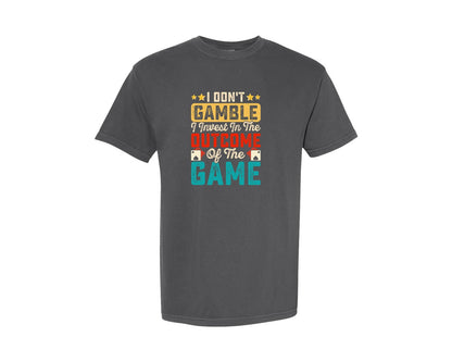brand:Comfort Colors|color:Pepper|Vintage Poker T Shirt Design Graphic T-Shirt