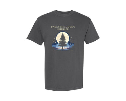 brand:Comfort Colors|color:Pepper|Under The Moons Embrace Graphic T-Shirt