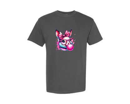brand:Comfort Colors|color:Pepper|Hipster Bunny T Shirt Design Graphic T-Shirt