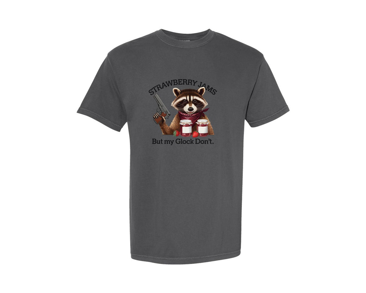 brand:Comfort Colors|color:Pepper|Raccoon Shenanigans Funny Graphic T-Shirt
