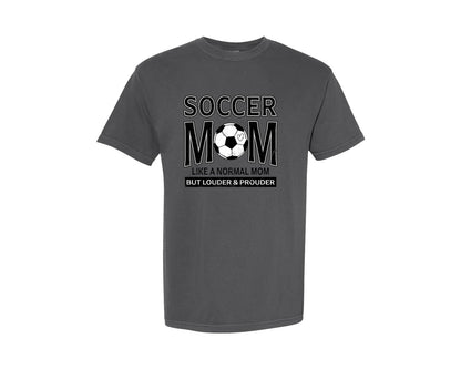 brand:Comfort Colors|color:Pepper|Soccer Mom 20 Graphic T-Shirt