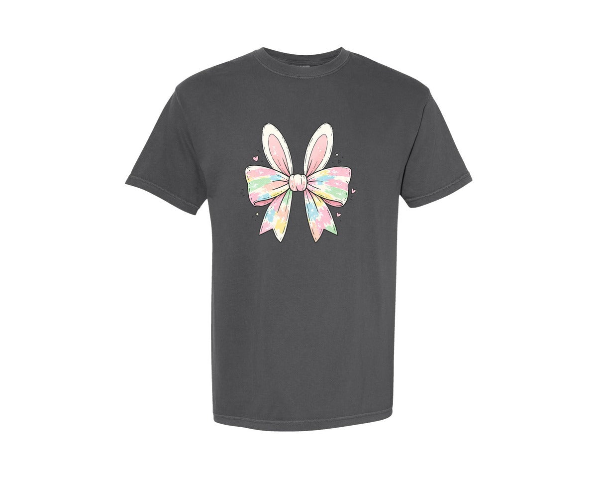 brand:Comfort Colors|color:Pepper|Easter Bunny Coquette 4 Graphic T-Shirt