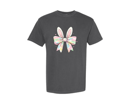 brand:Comfort Colors|color:Pepper|Easter Bunny Coquette 4 Graphic T-Shirt