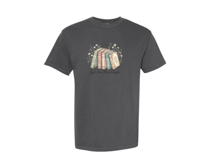 brand:Comfort Colors|color:Pepper|Just One More Chapter Book Graphic T-Shirt