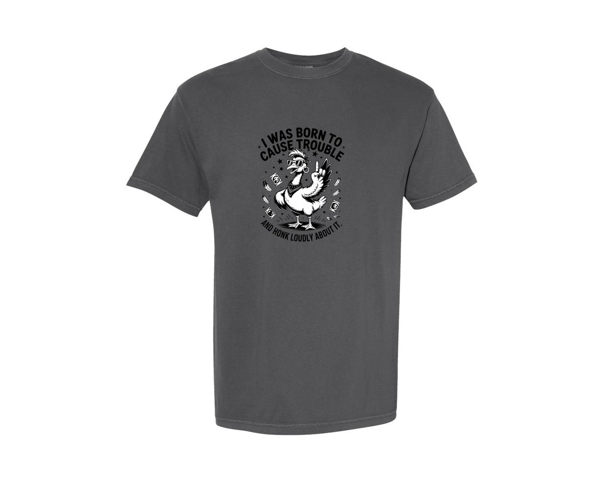 brand:Comfort Colors|color:Pepper|Funny Goose Sarcastic T Shirt Design Graphic T-Shirt