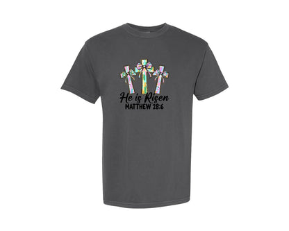 brand:Comfort Colors|color:Pepper|Christian Easter Coquette 8 Graphic T-Shirt