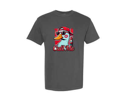 brand:Comfort Colors|color:Pepper|Boys Valentines Valentines Duck Graphic T-Shirt