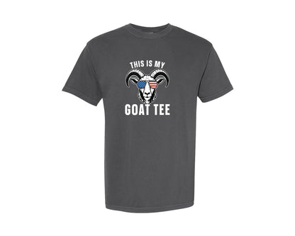 brand:Comfort Colors|color:Pepper|This Is My Goat Tee Patriotic T Shirt Graphic T-Shirt
