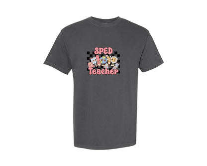 brand:Comfort Colors|color:Pepper|Retro Sped Special Ed Teacher School Graphic T-Shirt