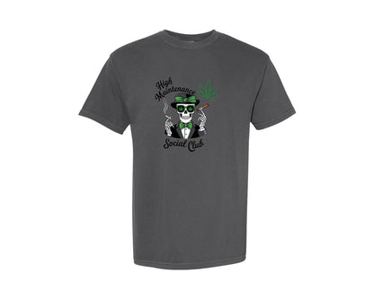 brand:Comfort Colors|color:Pepper|High Maintenance Social Club 4 Graphic T-Shirt