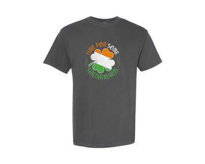 brand:Comfort Colors|color:Pepper|Patricks Day Time For Some Shenanigans Graphic T-Shirt