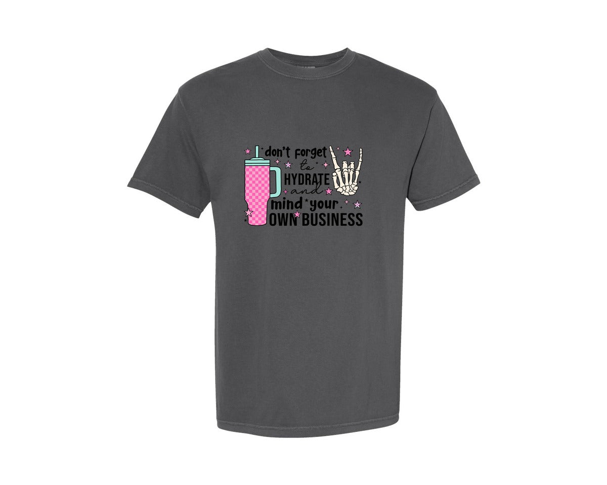 brand:Comfort Colors|color:Pepper|Funny Sarcastic Skeleton 12 Graphic T-Shirt