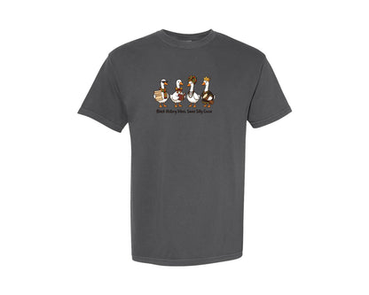 brand:Comfort Colors|color:Pepper|Black History Vibes Silly Goose Graphic T-Shirt