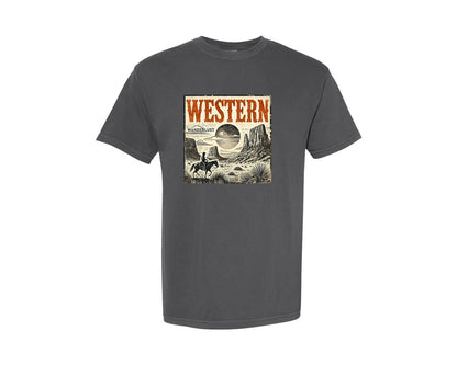 brand:Comfort Colors|color:Pepper|American Western Country Cowboy Graphic T-Shirt