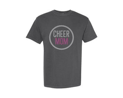 brand:Comfort Colors|color:Pepper|Cheer Mom Rhinestone Template 4 Graphic T-Shirt