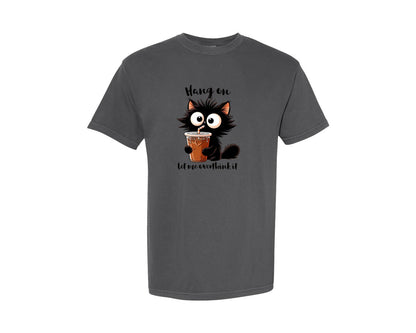 brand:Comfort Colors|color:Pepper|Funny And Sarcastic Cat Sublimatio Graphic T-Shirt