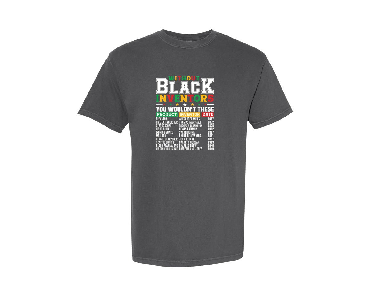 brand:Comfort Colors|color:Pepper|Black History Month I Am Black Graphic T-Shirt