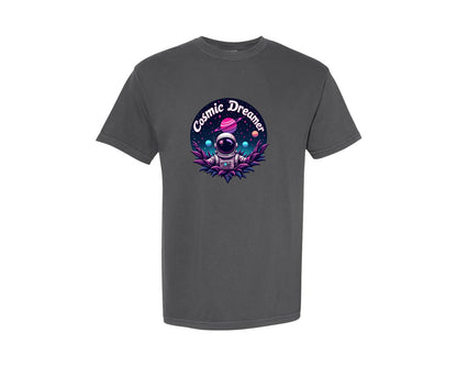 brand:Comfort Colors|color:Pepper|Cosmic Dreamer T Shirt Design Graphic T-Shirt