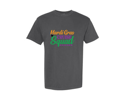 brand:Comfort Colors|color:Pepper|Mardi Gras Cruise Squad 7 Graphic T-Shirt