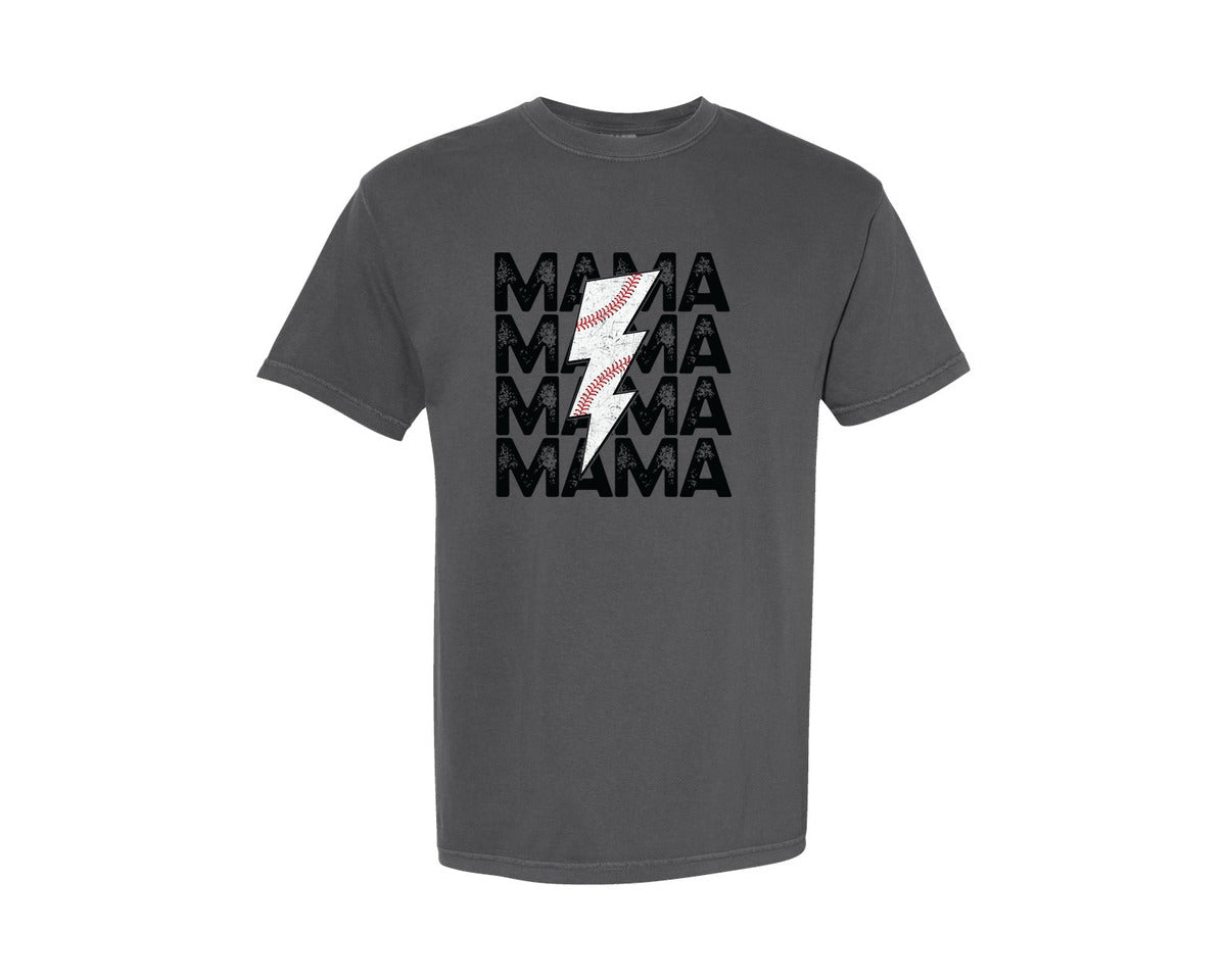 brand:Comfort Colors|color:Pepper|Sports Mama Mom Graphic T-Shirt