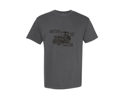 brand:Comfort Colors|color:Pepper|Whatever Cranks Your Tractor Western Graphic T-Shirt
