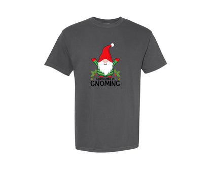 brand:Comfort Colors|color:Pepper|Cute Christmas Gnome T Shirt Graphic T-Shirt