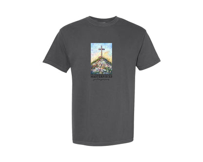 brand:Comfort Colors|color:Pepper|God Turns Broken Pngchristian Jesus Graphic T-Shirt