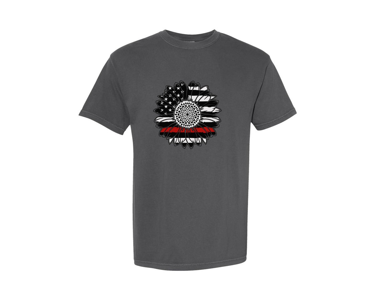 brand:Comfort Colors|color:Pepper|Firefighter Wife Graphic T-Shirt