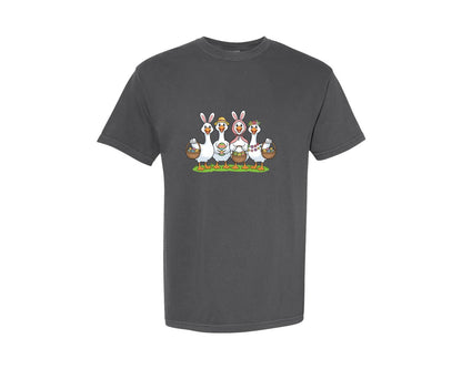 brand:Comfort Colors|color:Pepper|Easter Goose Easter Bunny Goose Graphic T-Shirt