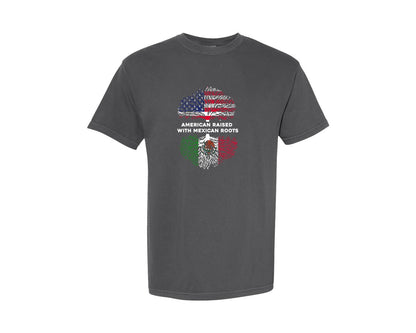 brand:Comfort Colors|color:Pepper|American With German Chinese Cuban Roots Graphic T-Shirt