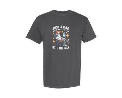 brand:Comfort Colors|color:Pepper|Just A Dad Who Always Came Back 8 Graphic T-Shirt