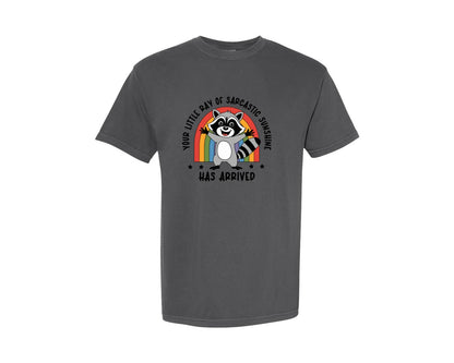 brand:Comfort Colors|color:Pepper|Your Little Ray Of Sarcastic Sunshine 10 Graphic T-Shirt