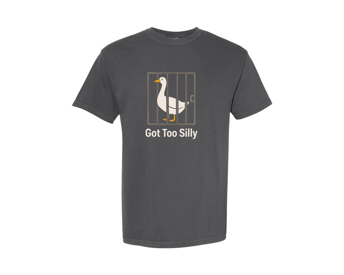 brand:Comfort Colors|color:Pepper|Funny Goose Goose Graphic T-Shirt