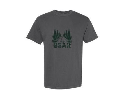 brand:Comfort Colors|color:Pepper|Retro Adventure Bear Graphic T-Shirt