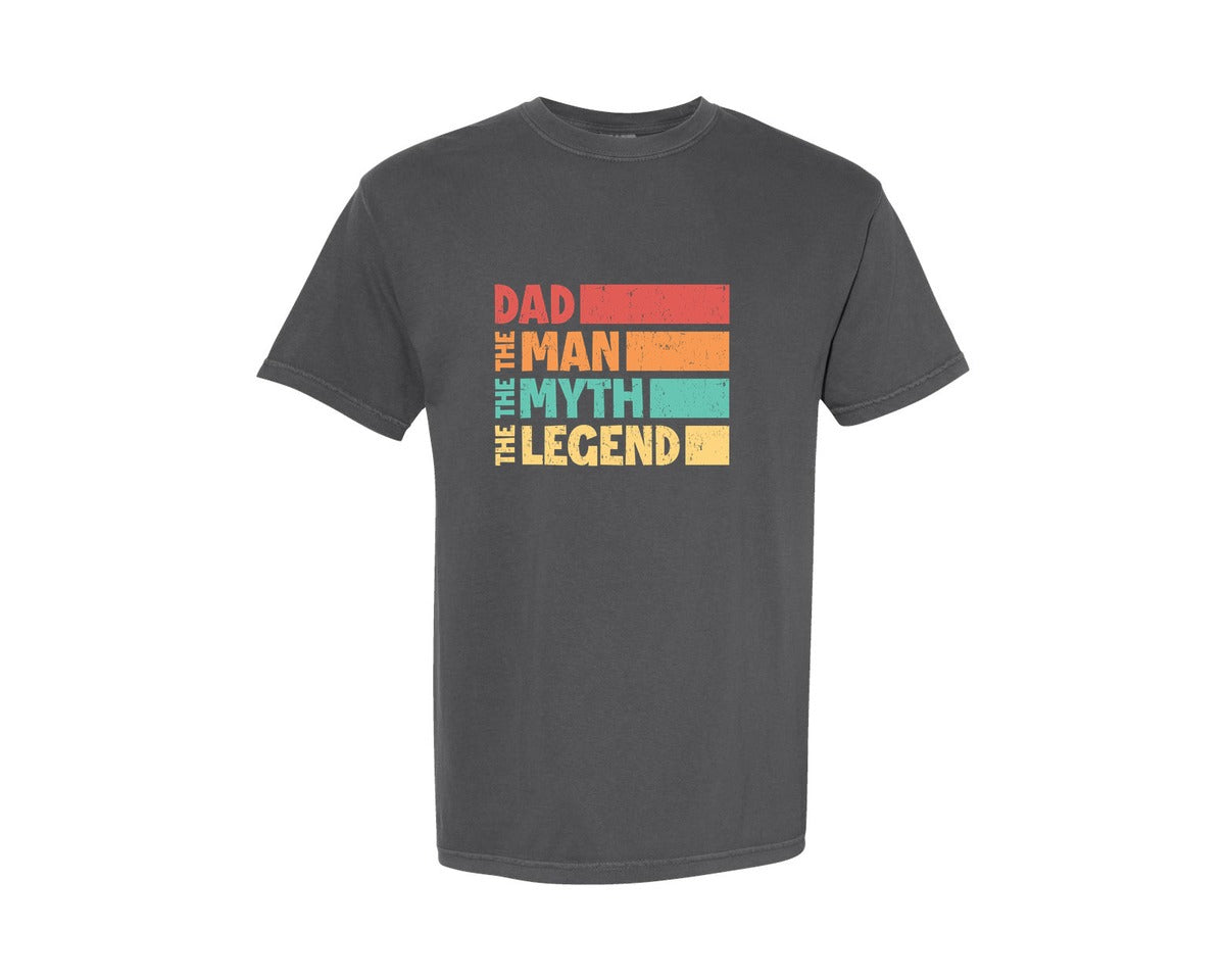 brand:Comfort Colors|color:Pepper|Funny Dad Fathers Day 9 Graphic T-Shirt