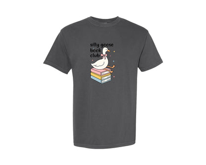 brand:Comfort Colors|color:Pepper|Silly Goose Book Club 3 Graphic T-Shirt