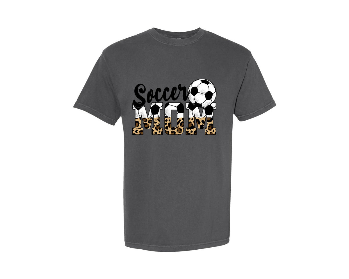 brand:Comfort Colors|color:Pepper|Soccer Mom 8 Graphic T-Shirt