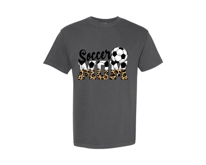 brand:Comfort Colors|color:Pepper|Soccer Mom 8 Graphic T-Shirt