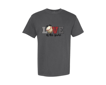 brand:Comfort Colors|color:Pepper|For The Love Of The Game Baseball 6 Graphic T-Shirt