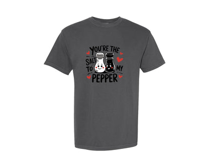 brand:Comfort Colors|color:Pepper|Salt To My Pepper Design Graphic T-Shirt