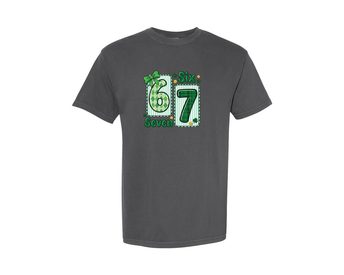 brand:Comfort Colors|color:Pepper|Trendy Six Seven St Patricks Graphic T-Shirt