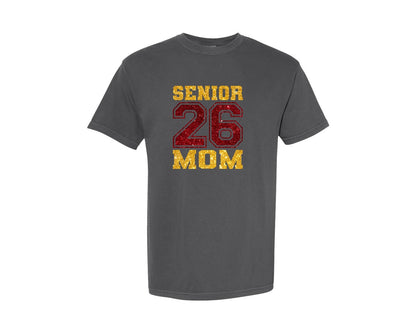 brand:Comfort Colors|color:Pepper|Senior 26 Mom In Multiple Colors Graphic T-Shirt