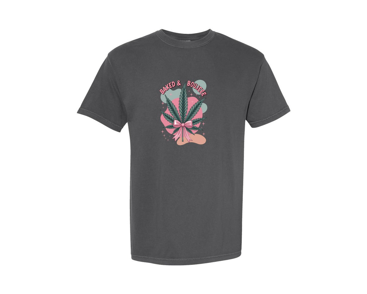 brand:Comfort Colors|color:Pepper|Baked Boujee Funny 3 Graphic T-Shirt