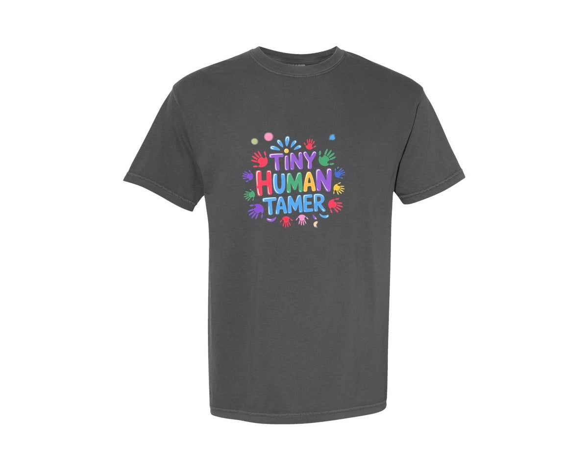 brand:Comfort Colors|color:Pepper|Tiny Human Tamer Daycare Provider Graphic T-Shirt
