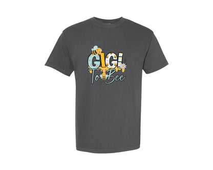 brand:Comfort Colors|color:Pepper|Bee Baby Showe Gigi Graphic T-Shirt